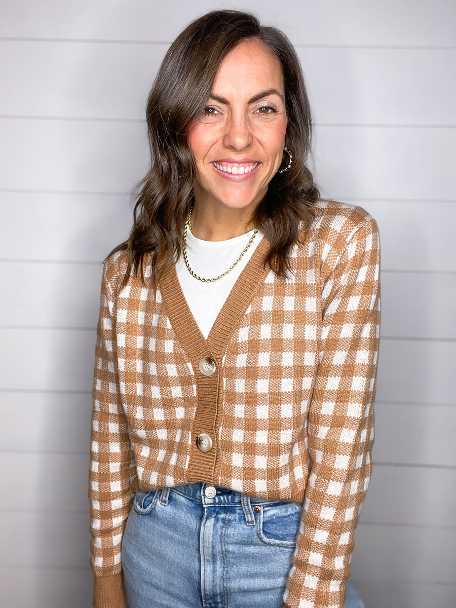 Checkered Cardigan – Shop j. hall