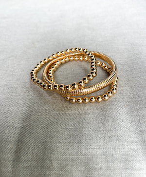 Cord Bangle Bead Stack