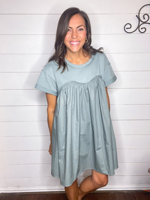 Poplin Flowy Dress