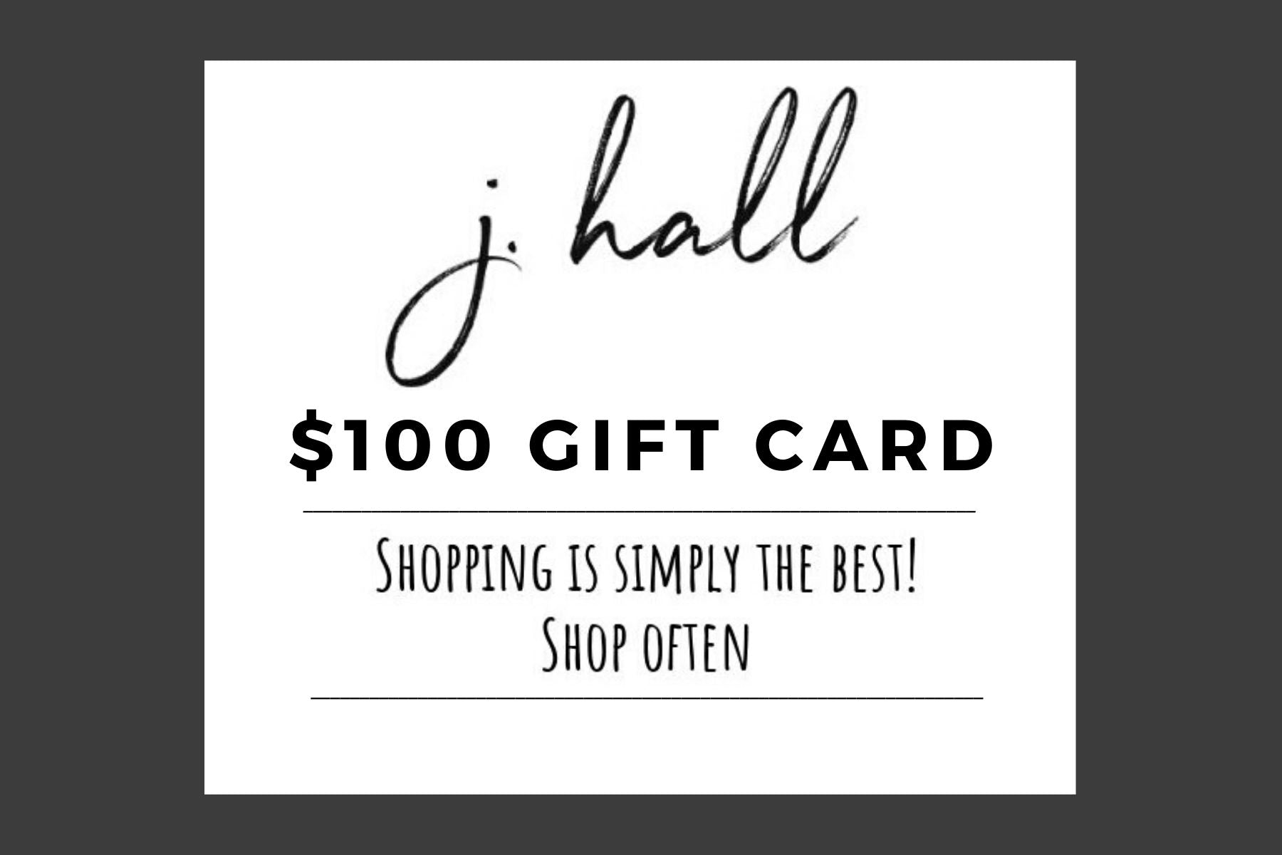j.hall Gift Cards