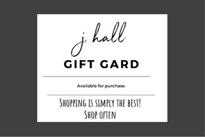 j.hall Gift Cards