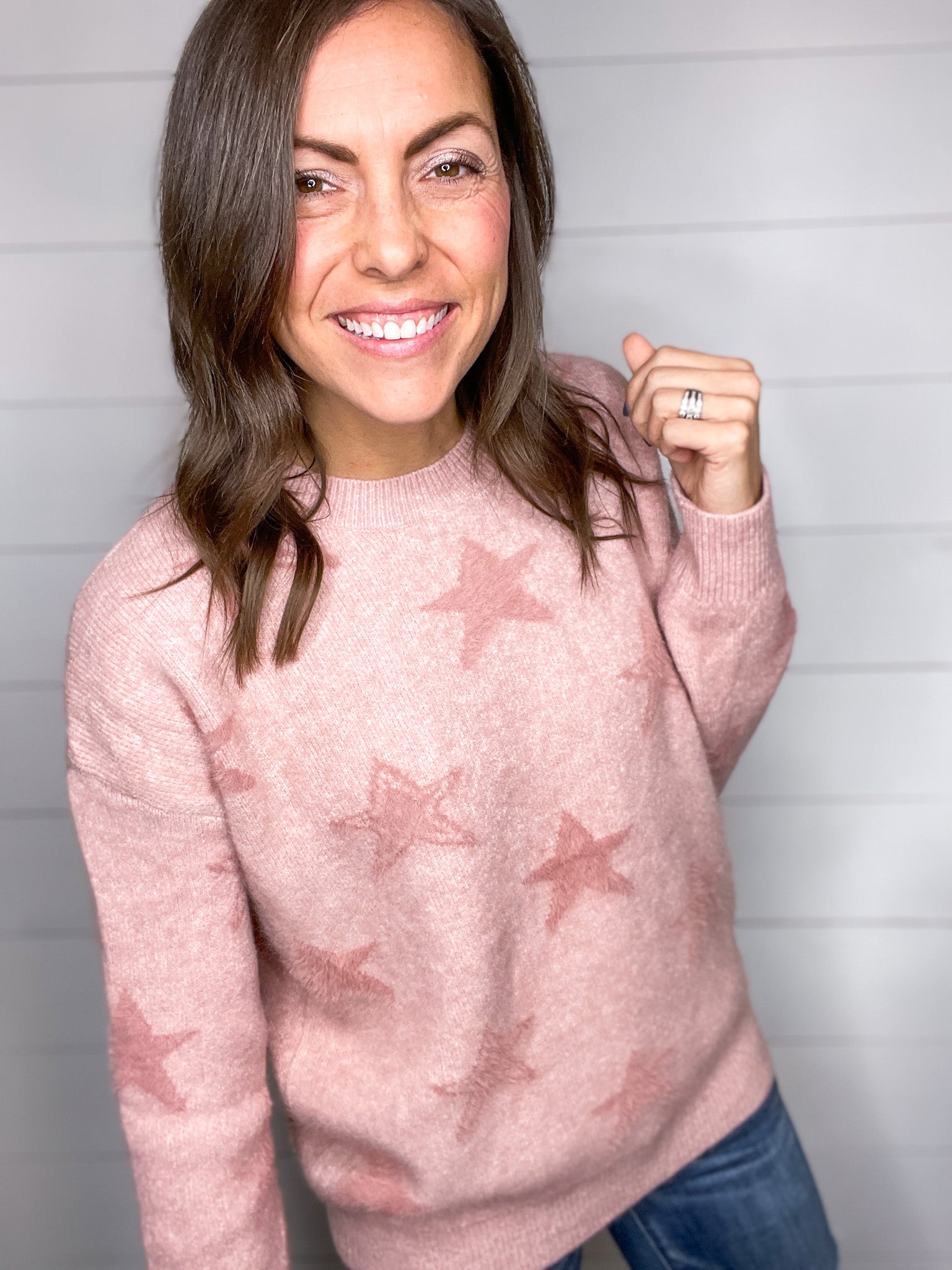 Outlined Star Sweater